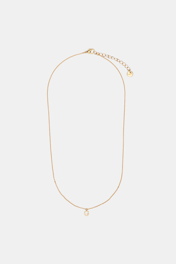 Gold Alphabet Necklace  G  hi-res