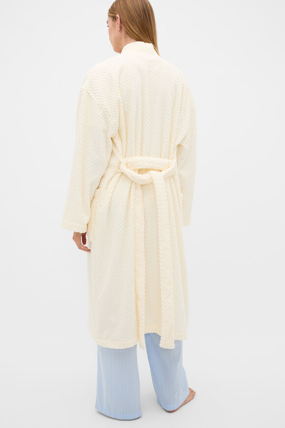 Textured Robe  Coconut Cream  hi-res