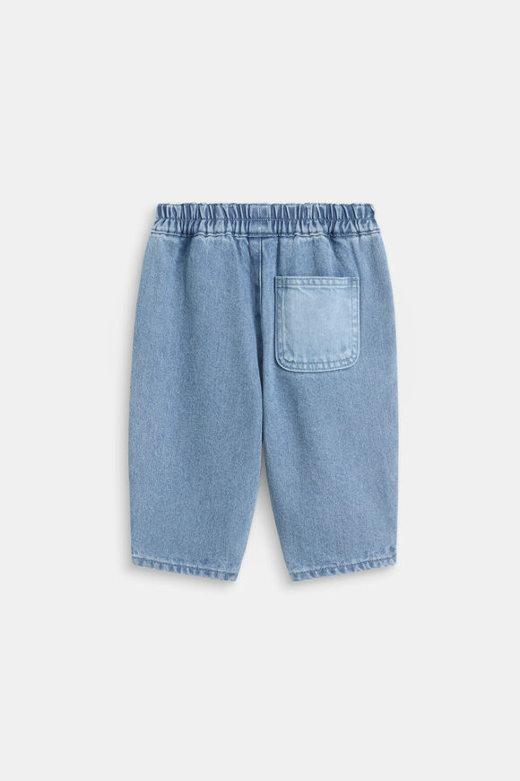 Two Tone Denim Pant  Mid Blue  hi-res