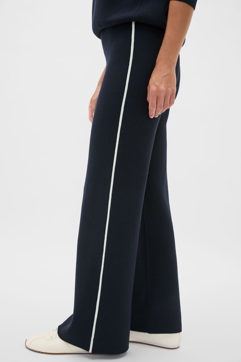 Double Knit Tipping Pant  Twilight Blue