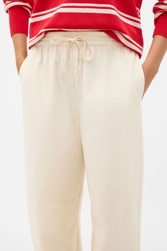 Cotton Elasticated Pant  Coconut Cream  hi-res