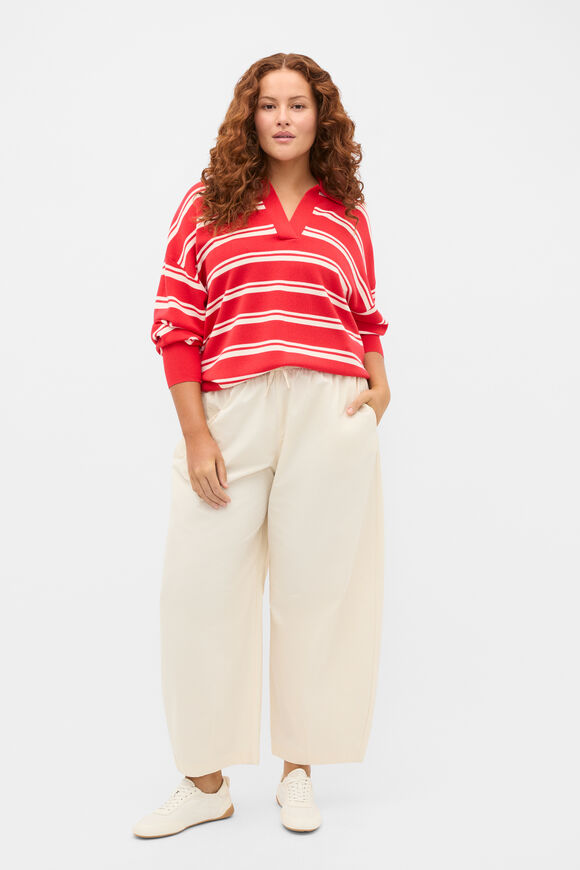 Cotton Elasticated Pant  Coconut Cream  hi-res