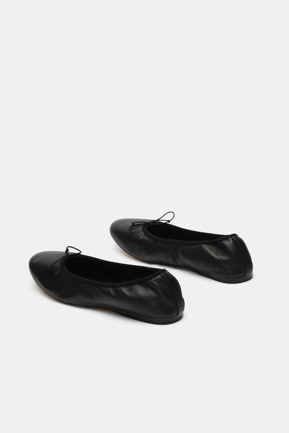 Rae Elasticated Ballet Flat  Black  hi-res