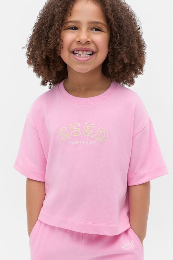 Boxy Logo Tee  Candy Pink  hi-res