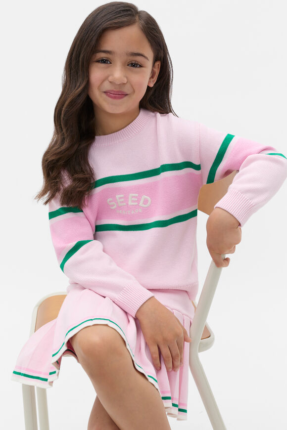 Retro Logo Knit Sweater  Pink Lemonade  hi-res