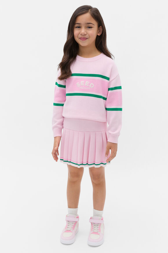 Retro Logo Knit Sweater  Pink Lemonade  hi-res