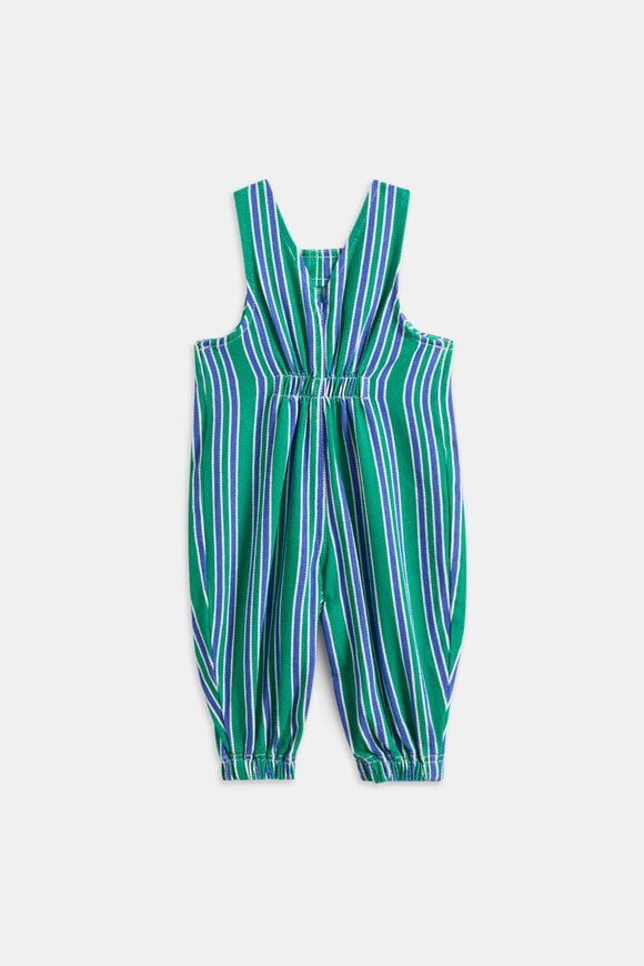 Multi Stripe Overall  Apple Green Stripe  hi-res