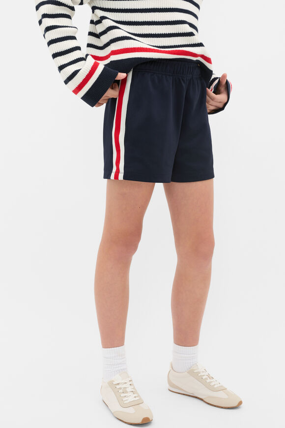 Retro Striped Short  New Navy  hi-res