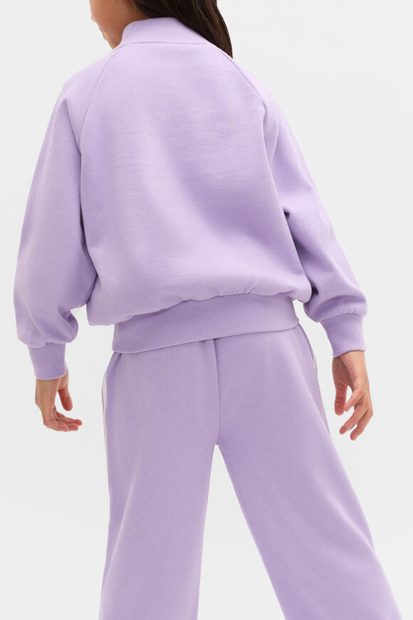 Quarter Zip Logo Sweat  Lilac  hi-res