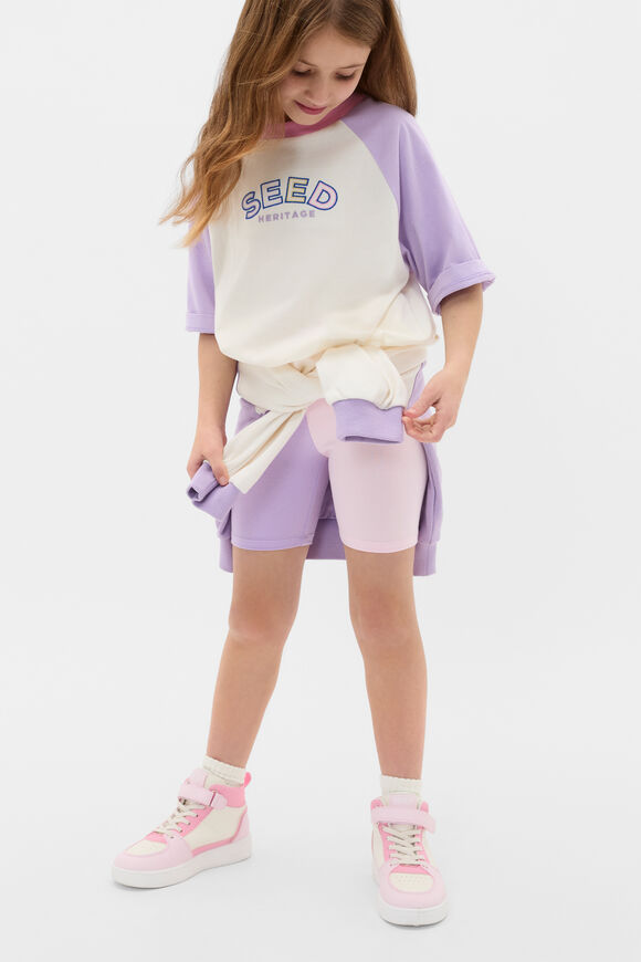 Raglan Logo Tee  Lilac  hi-res