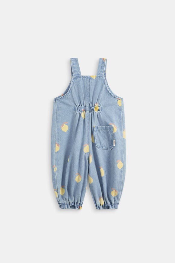 Citrus Denim Romper  Light Wash Lemon  hi-res