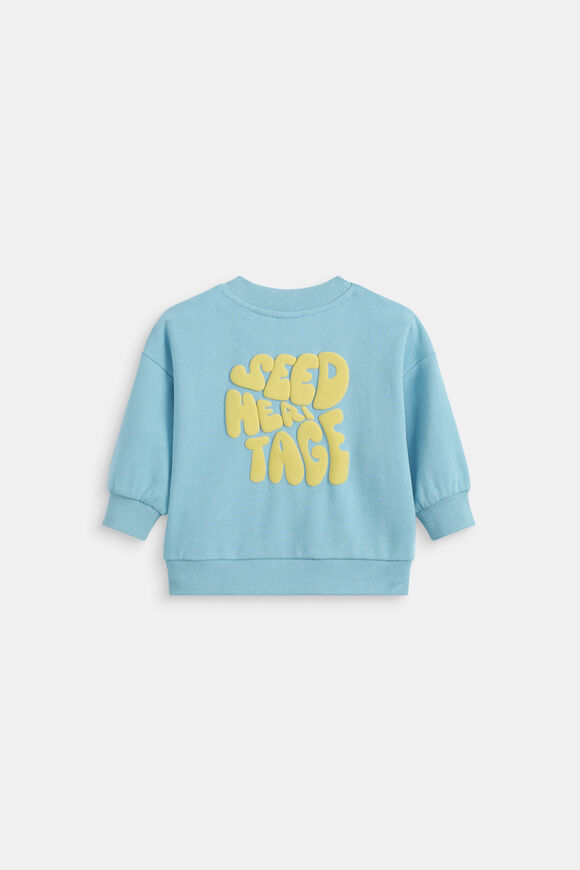 Bubble Logo Sweat  Nebula Blue  hi-res
