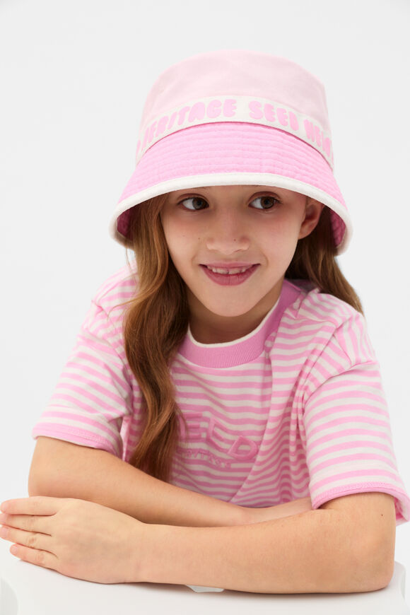 Colourblock Bucket Hat  Pink Multi  hi-res