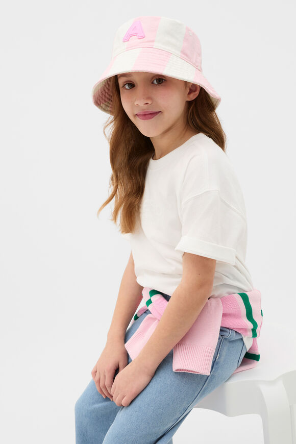 Girls Initial Bucket Hat  R  hi-res