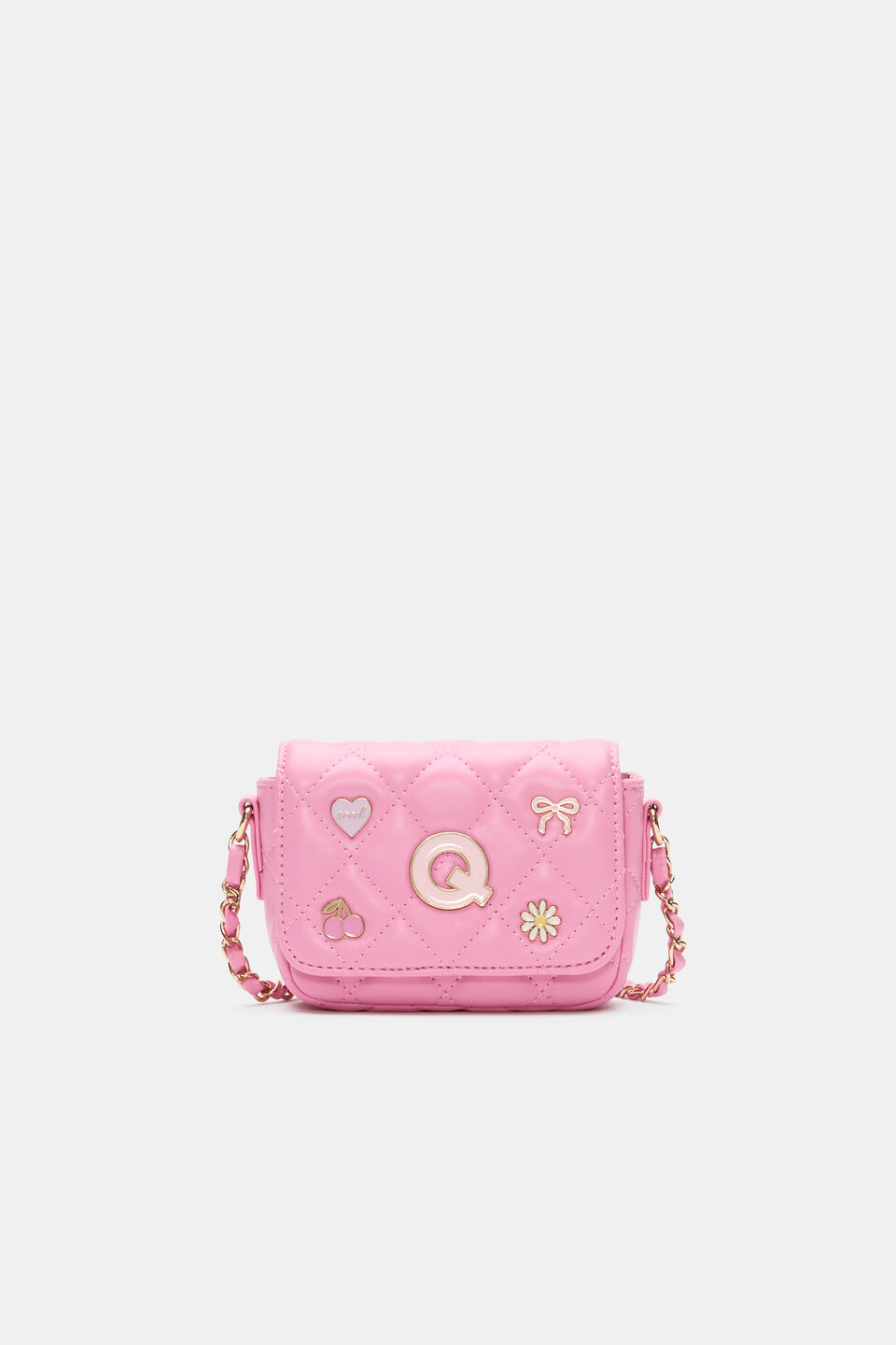Initial Quilted Charm Bag  Q