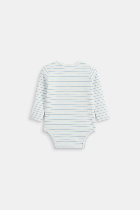 Stripe Rib Bodysuit  Arctic  hi-res