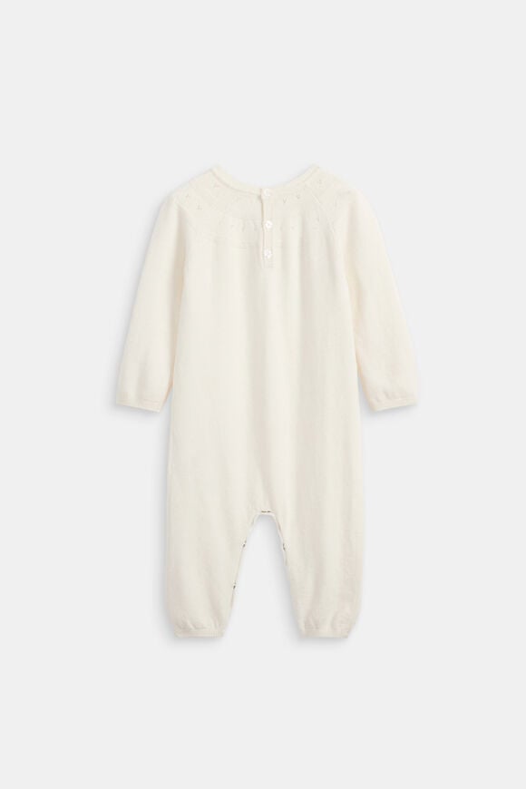 Pointelle Knit Jumpsuit  Classic Cream  hi-res
