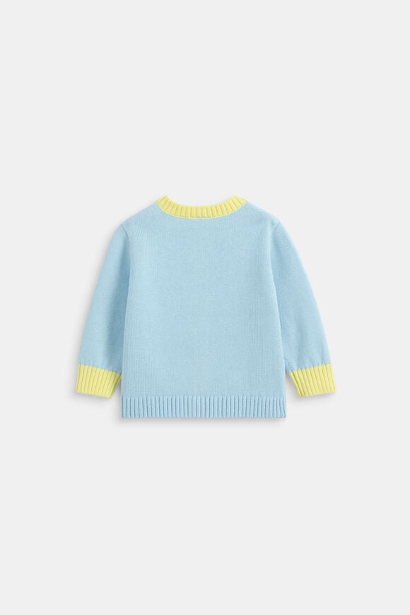 Colourblock Knit Cardigan  Arctic  hi-res