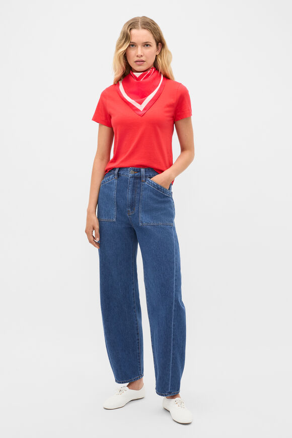 Cotton Baby Tee  Chilli Red  hi-res
