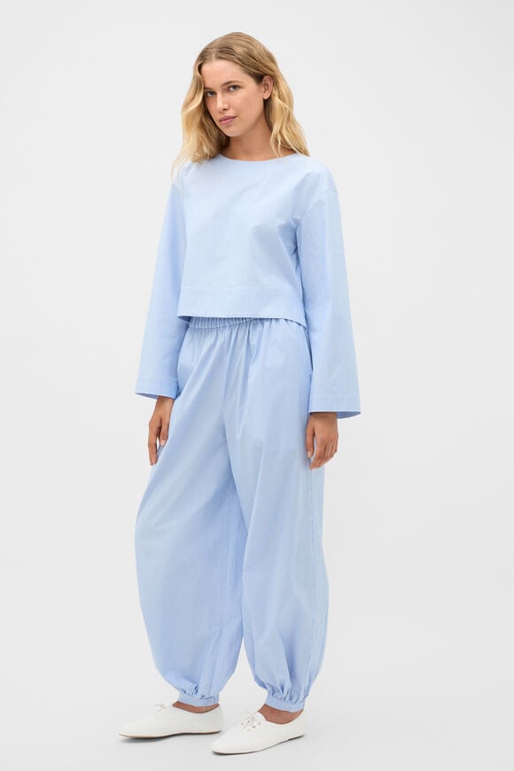 Poplin Stripe Pant  Blue Haven Stripe  hi-res