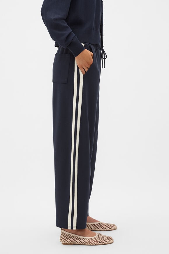 Side Stripe Barrel Leg Pant  Twilight Blue  hi-res