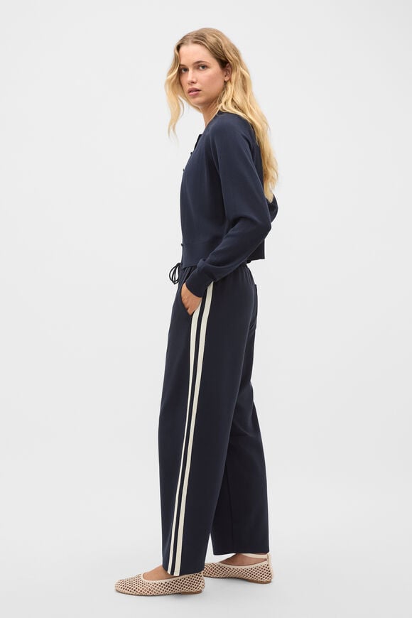Side Stripe Barrel Leg Pant  Twilight Blue  hi-res