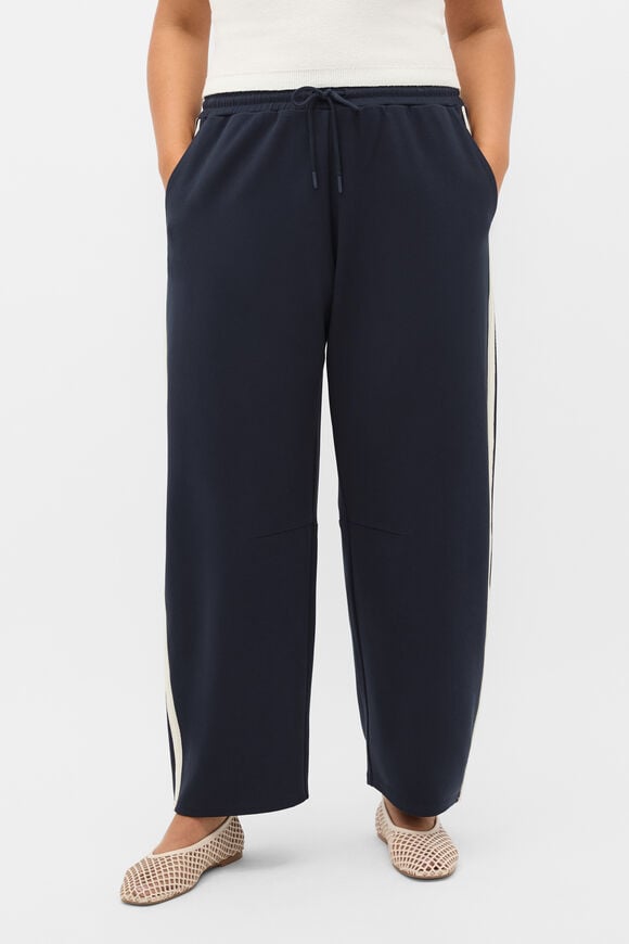 Side Stripe Barrel Leg Pant  Twilight Blue  hi-res
