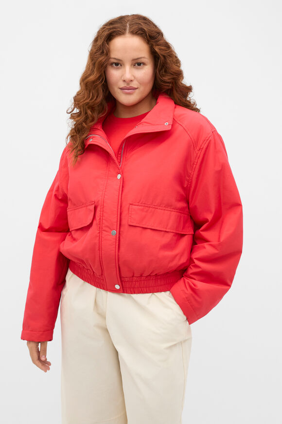 Relaxed Bomber Jacket  Chilli Red  hi-res