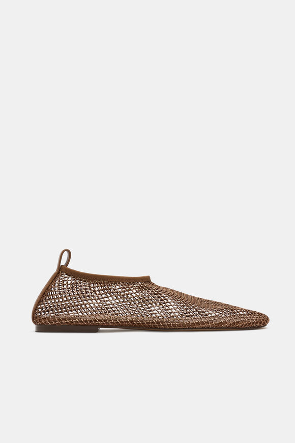 Luna Mesh Flat  Tan Gold  hi-res