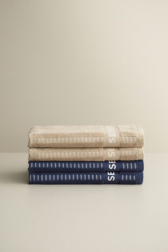 Textured Tea Towel  Royal Blue  hi-res
