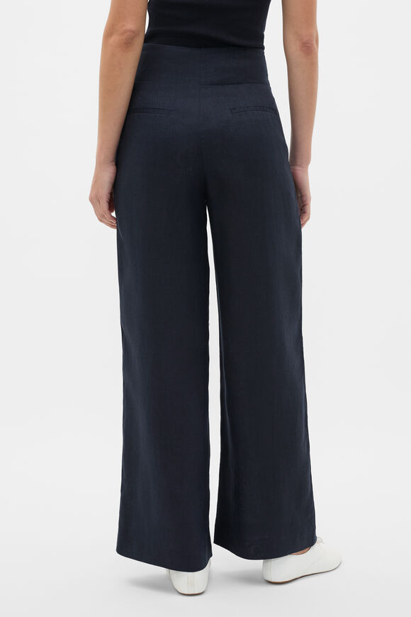 Core Linen Waisted Pant  Twilight Blue  hi-res