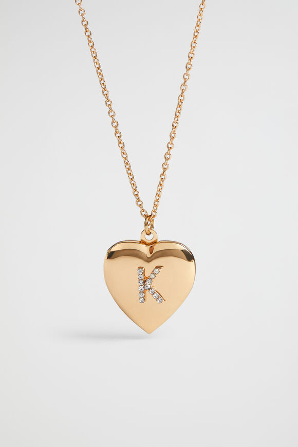 Diamante Initial Locket  K  hi-res