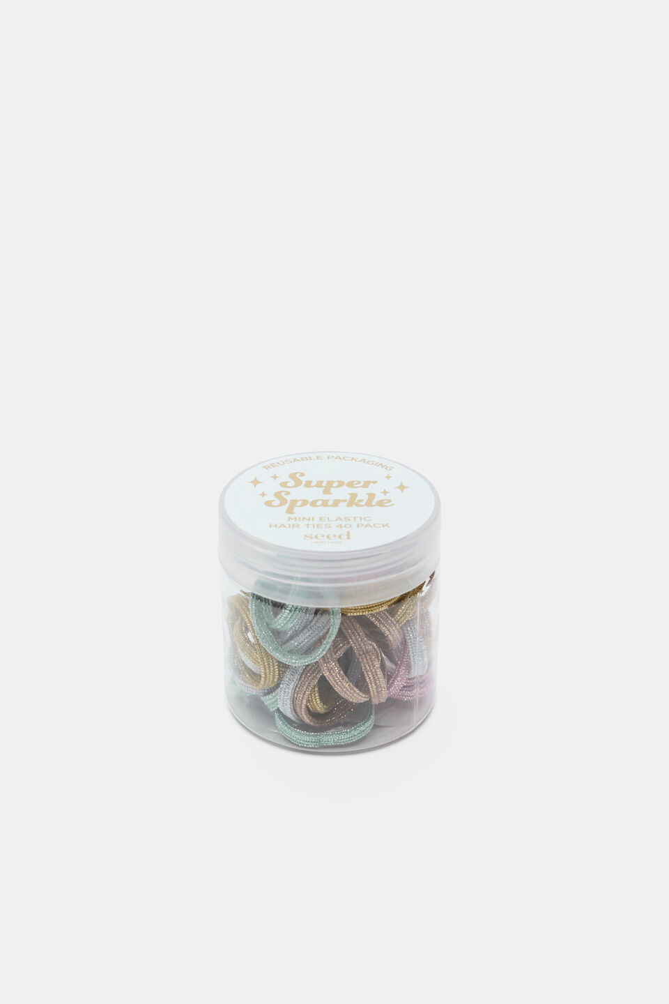 Mini Sparkle Hair Elastic Tub  Multi