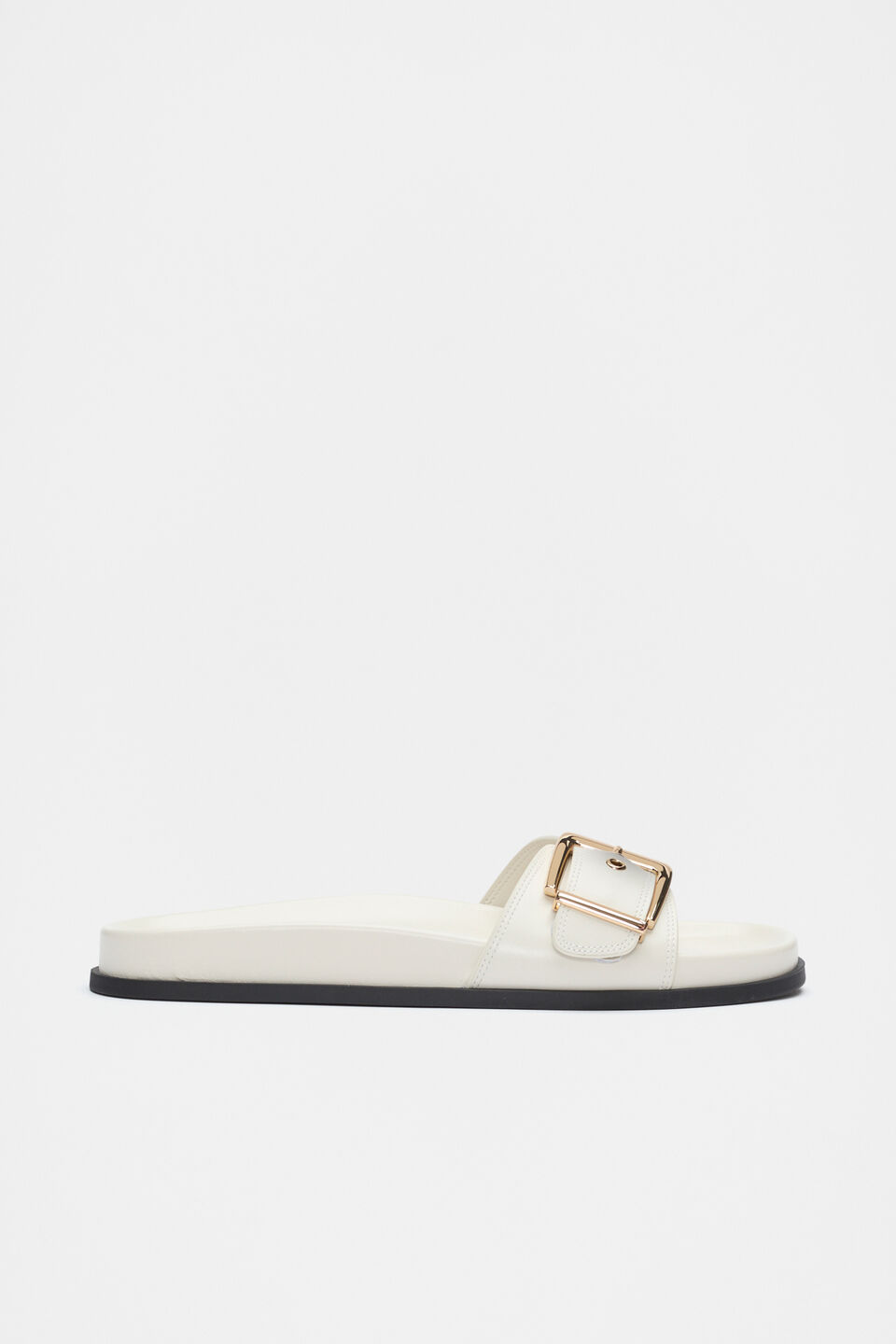 Asher Buckle Slide  Cream