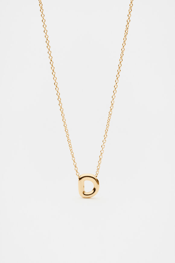 Bubble Letter Necklace  D  hi-res