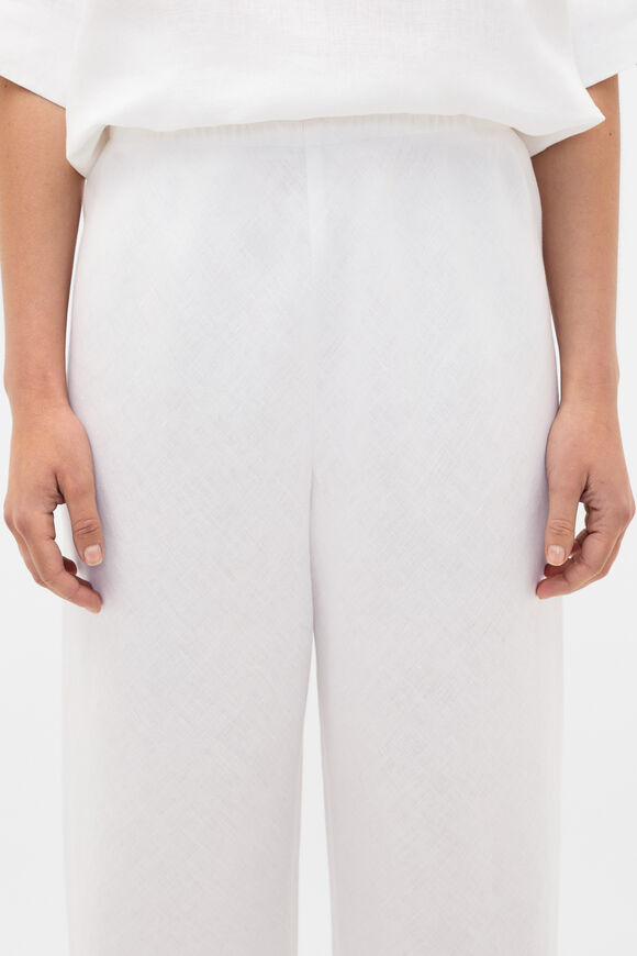 Core Linen Easy Wide Leg Pant  Whisper White  hi-res