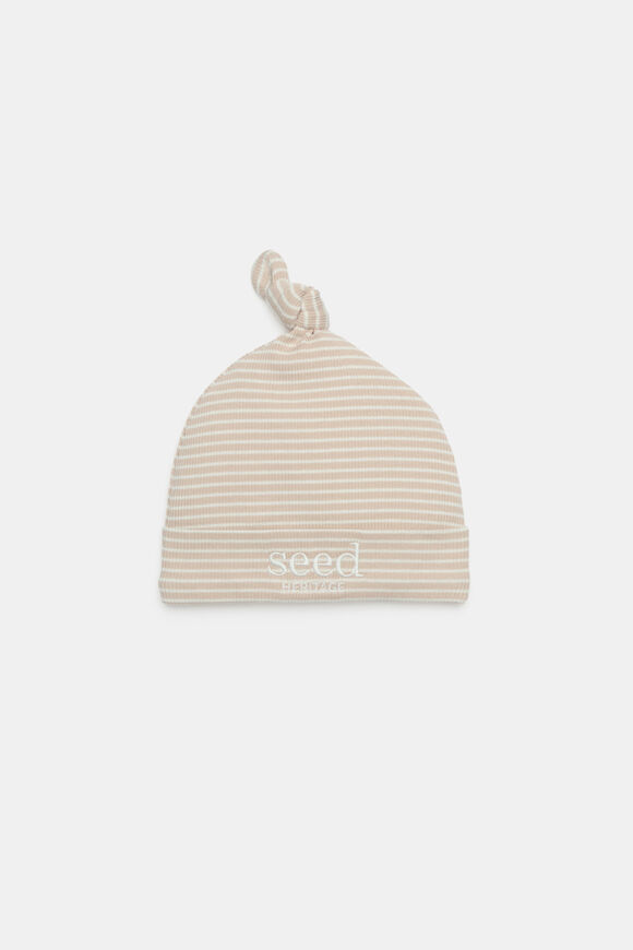 Core Rib Logo Hat  Sand Stripe  hi-res