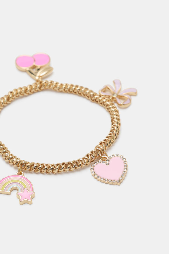 Initial Stretch Charm Bracelet  F  hi-res