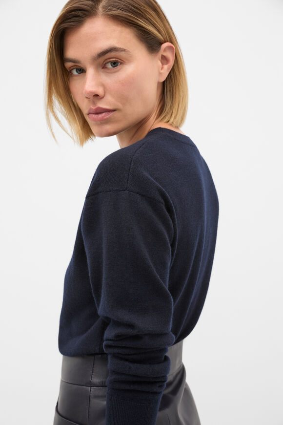 Australian Merino Pullover  Twilight Blue  hi-res