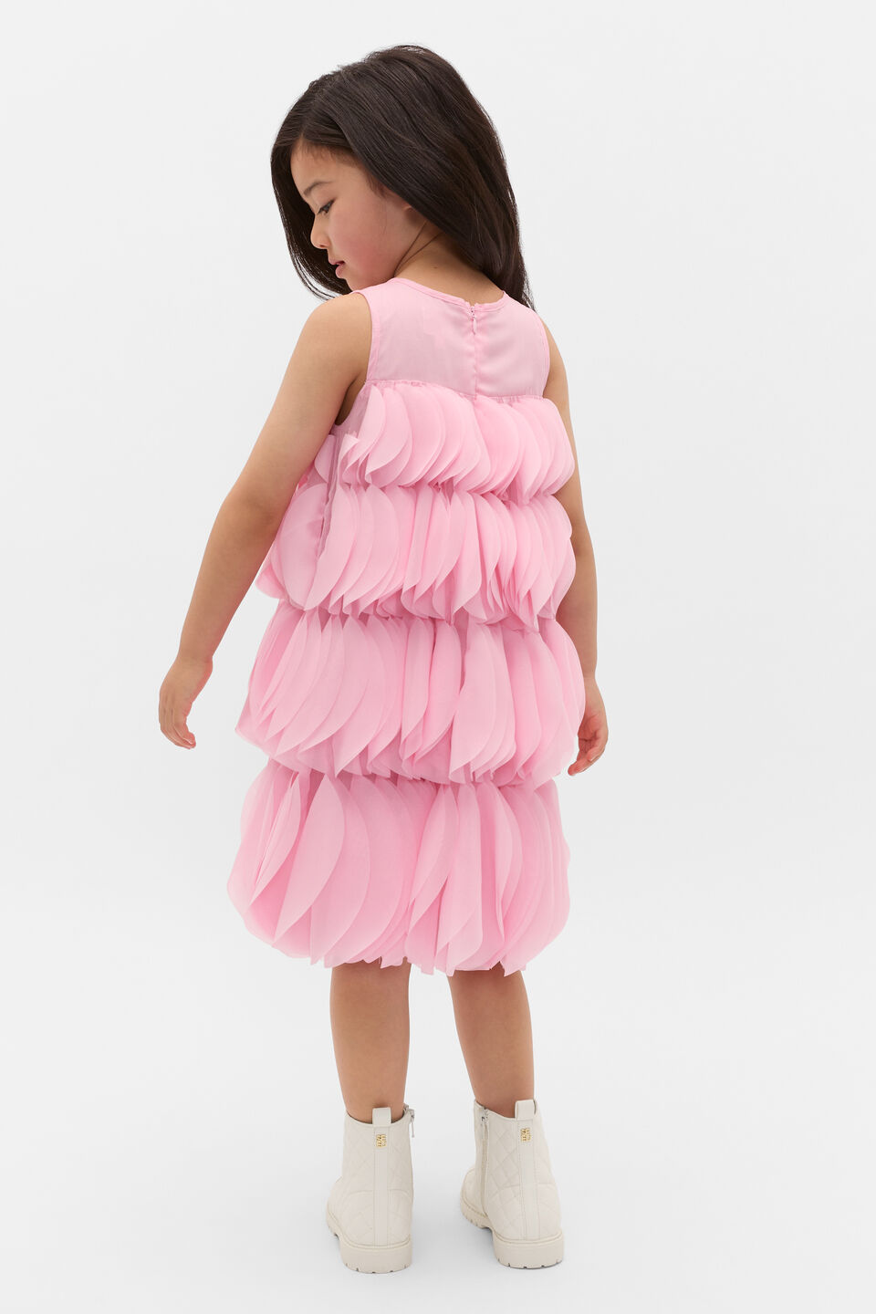 Tiered Tulle Dress  Rose Petal