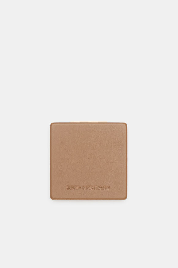 Compact Mirror  Tan  hi-res