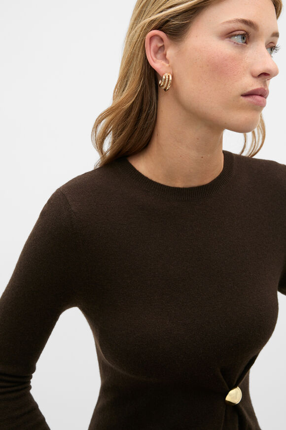 Trio Illusion Hoop  Gold  hi-res