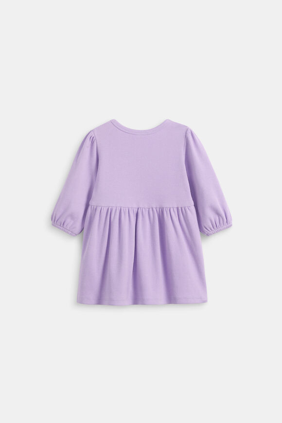 Logo Rib Dress  Lilac  hi-res