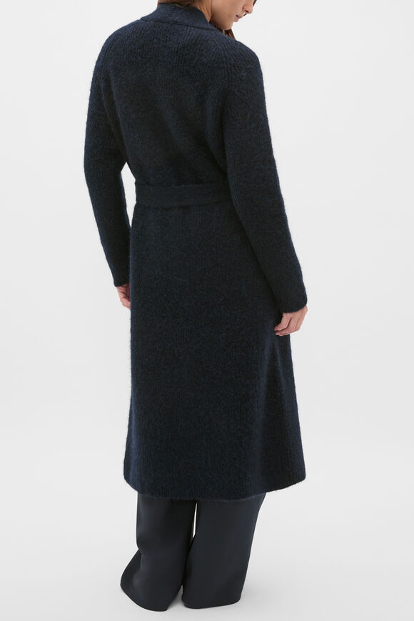 Luxe Fluffy Long Cardigan  Twilight Blue  hi-res