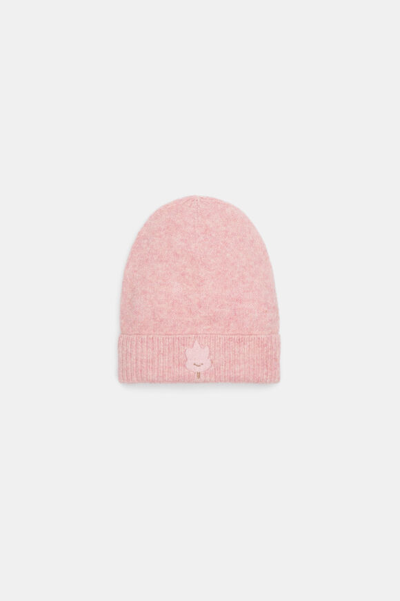 Leaf Knit Beanie  Blush Pink Marle  hi-res