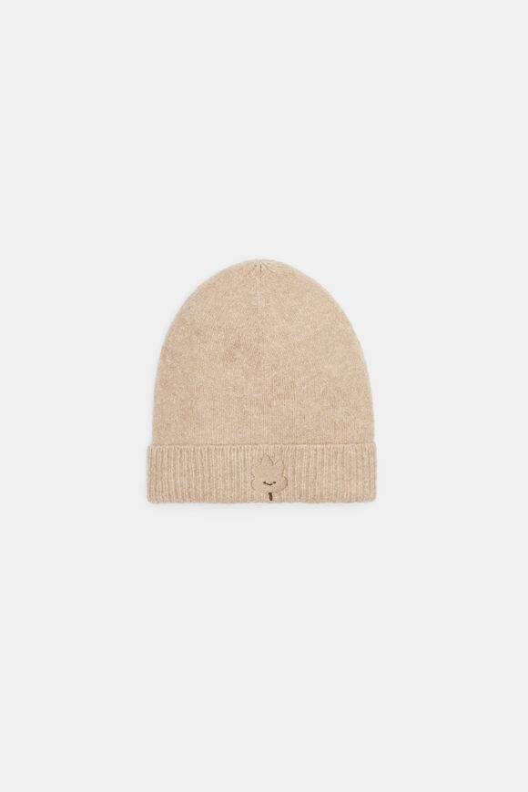 Leaf Knit Beanie  Nutmeg Marle  hi-res