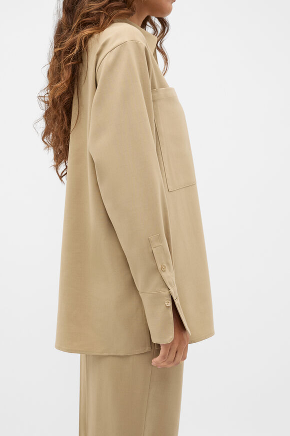 Soft Suiting Zip Popover  Caramel Clay  hi-res