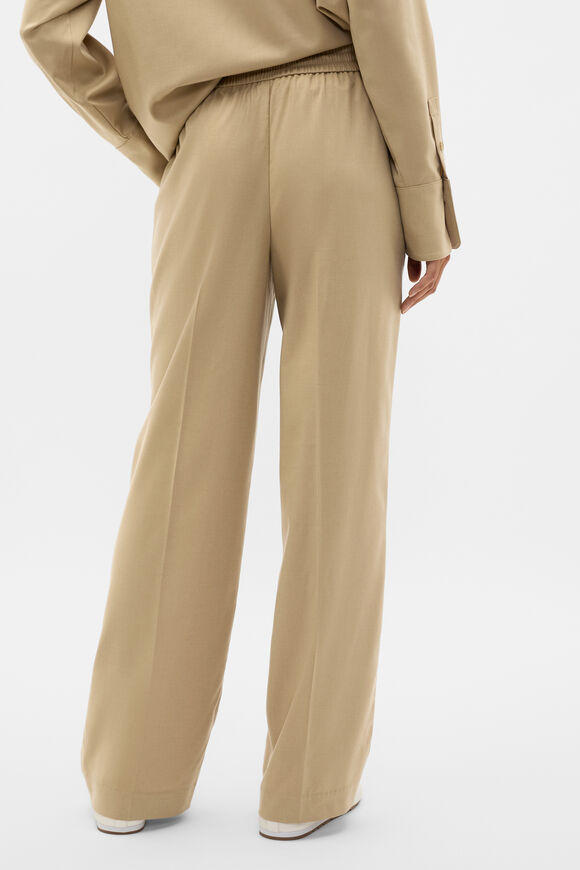 Elasticated Tie Front Pant  Caramel Clay  hi-res