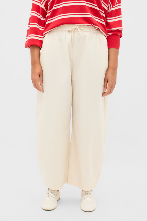 Cotton Elasticated Pant  Coconut Cream  hi-res