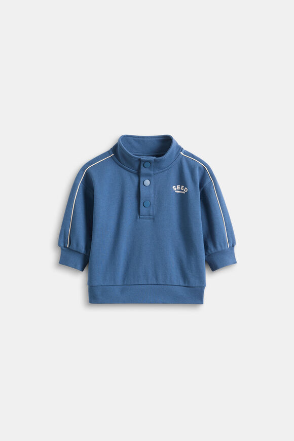 Logo Snap Sweat  Washed Navy  hi-res